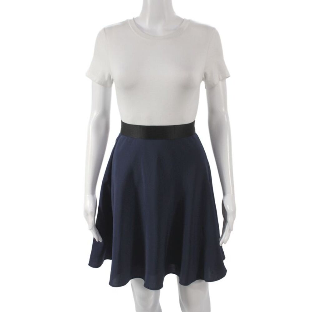 3.1 Phillip Lim for Target Womens Skater Skirt Blue Polyester Zip Size 4